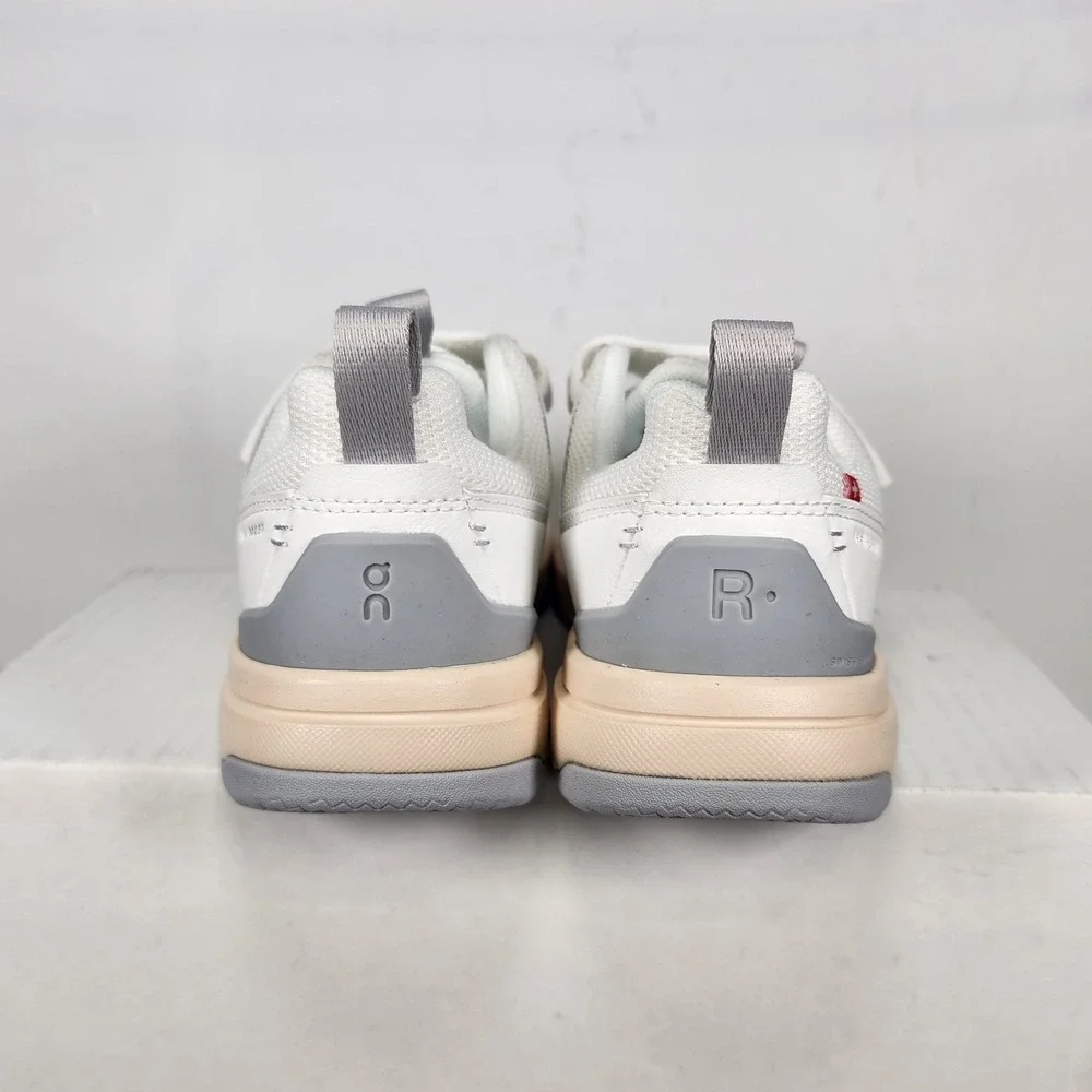 On Running The Roger Kids Size 13.5 White Glacier Hook-and-Loop Sneakers